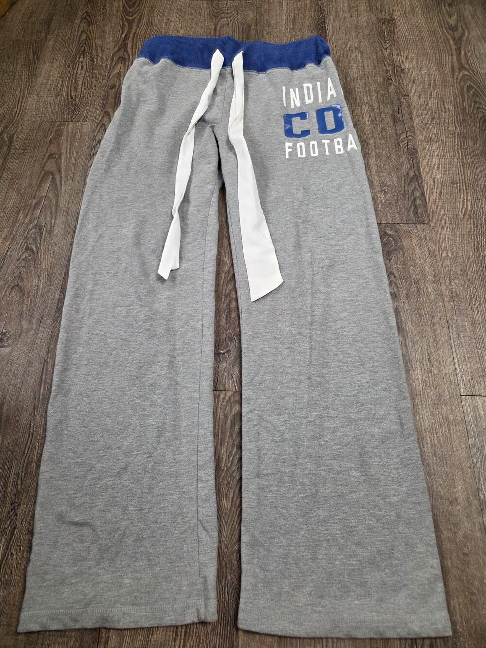 NFL Genuine Brand Women's Indianapolis Colts Gray Straight Wide Leg Pants Medium